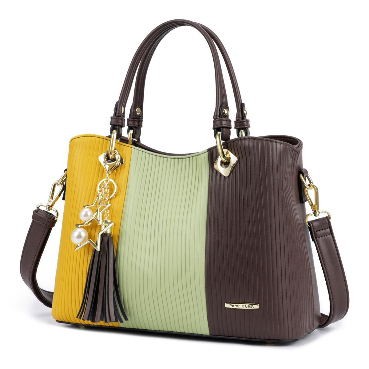 Pomelo Best Handbags for Women with Multiple Internal Pockets in Pretty Color Combination