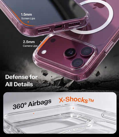 TORRAS Stronger Magnetic &amp; Shockproof for iPhone 17 Pro Max Case, Deep Blue