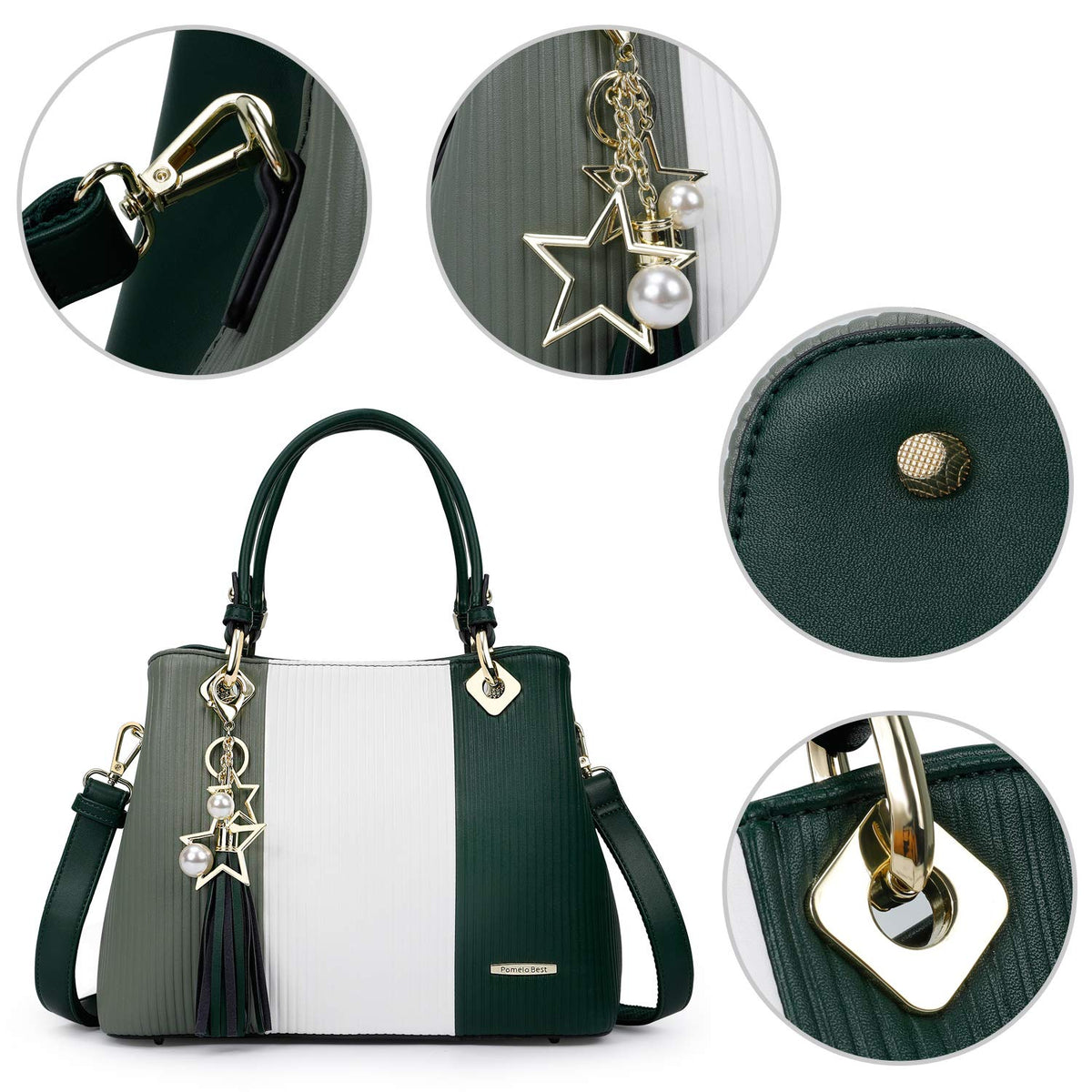 Pomelo Best Handbags for Women with Multiple Internal Pockets in Pretty Color Combination