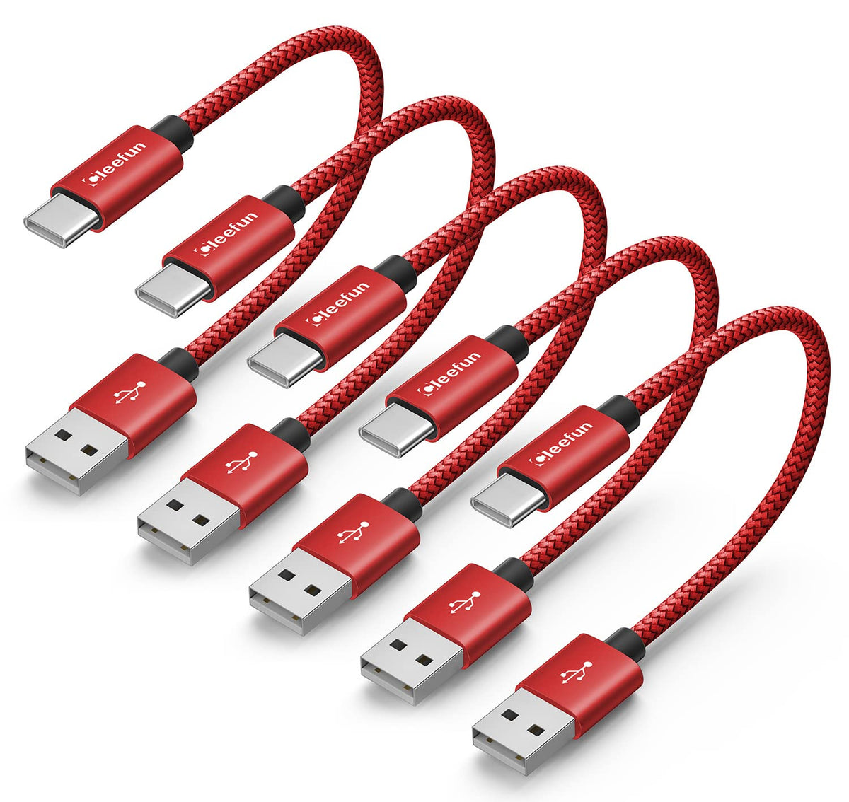 USB C Cable 6ft 5pack CLEEFUN | USB A to USB C Fast Charging USBC Cable