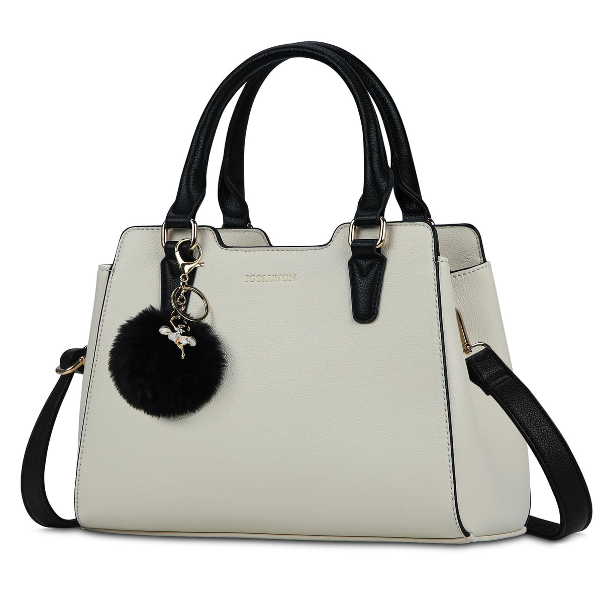 IGOLUMON Top-Handle Handbag Leather Purses for Women Waterproof Crossbody Womens Handbags Anti Theft Tote Purse Ladies