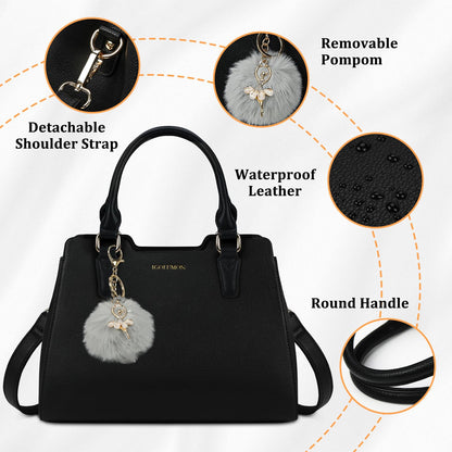 IGOLUMON Top-Handle Handbag Leather Purses for Women Waterproof Crossbody Womens Handbags Anti Theft Tote Purse Ladies