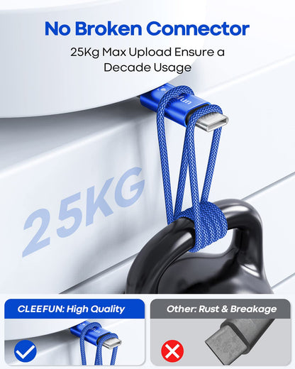 USB C Cable 6ft 5pack CLEEFUN | USB A to USB C Fast Charging USBC Cable