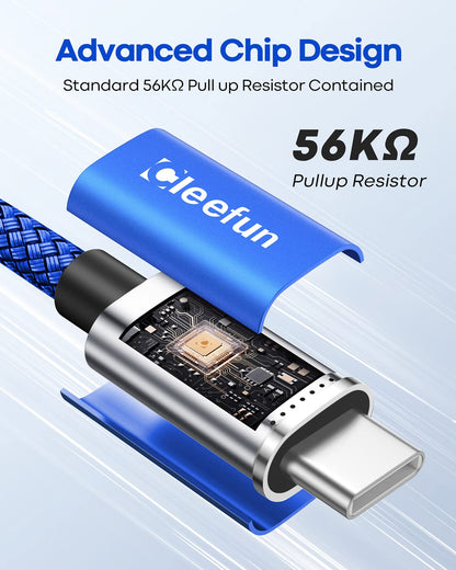 USB C Cable 6ft 5pack CLEEFUN | USB A to USB C Fast Charging USBC Cable