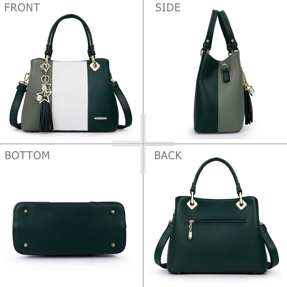 Pomelo Best Handbags for Women with Multiple Internal Pockets in Pretty Color Combination