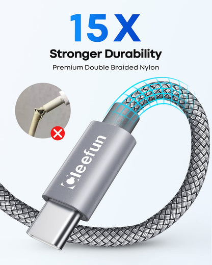 USB C Cable 6ft 5pack CLEEFUN | USB A to USB C Fast Charging USBC Cable