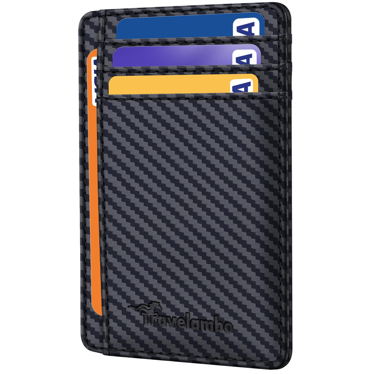 Slim Wallet, Leather, RFID Blocking Medium Size