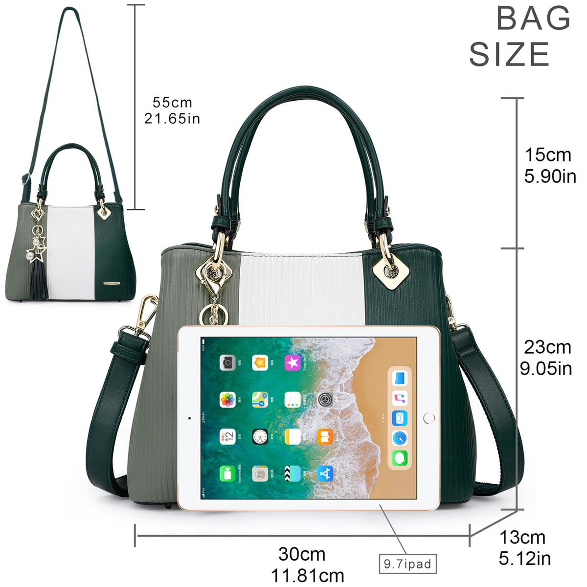 Pomelo Best Handbags for Women with Multiple Internal Pockets in Pretty Color Combination