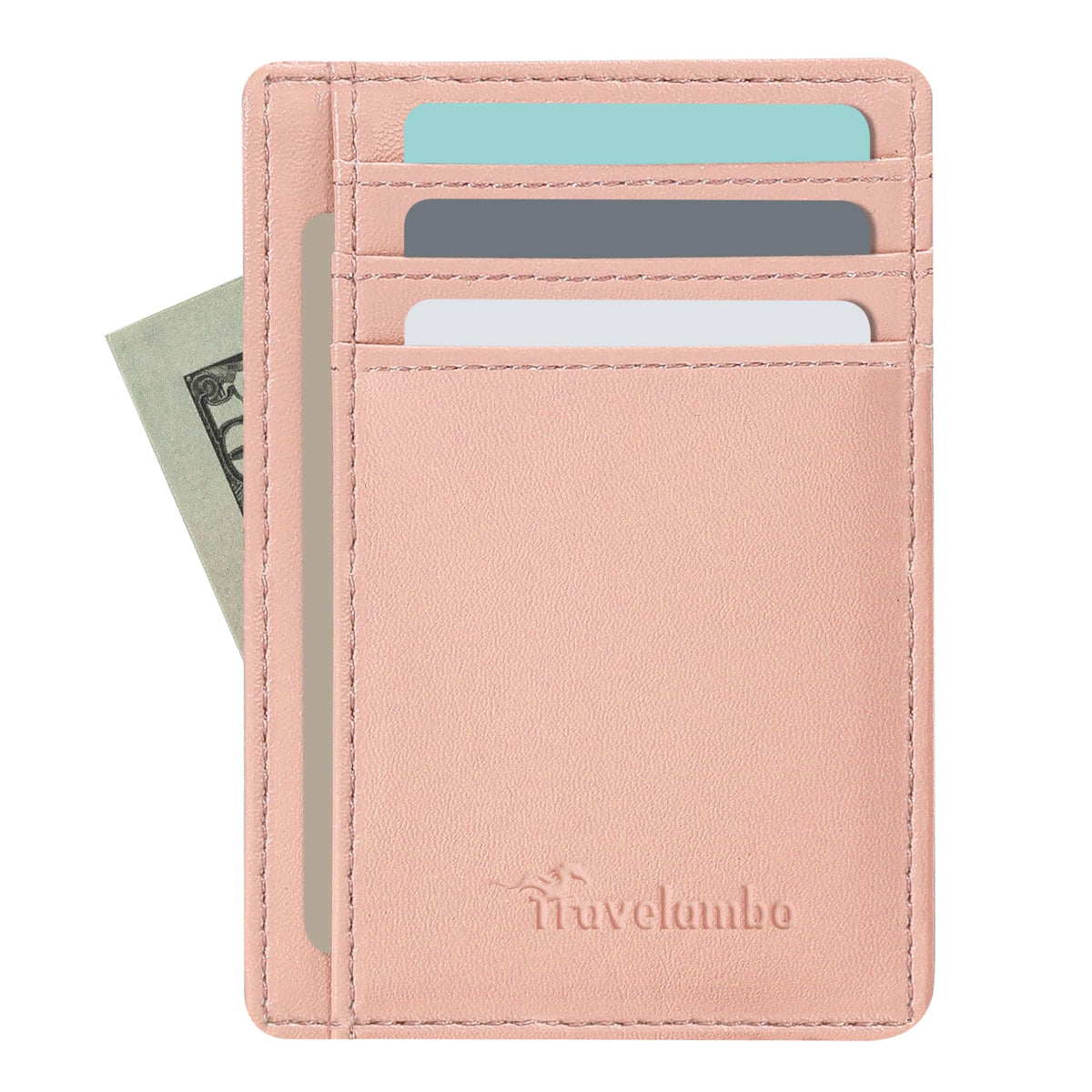 Slim Wallet, Leather, RFID Blocking Medium Size
