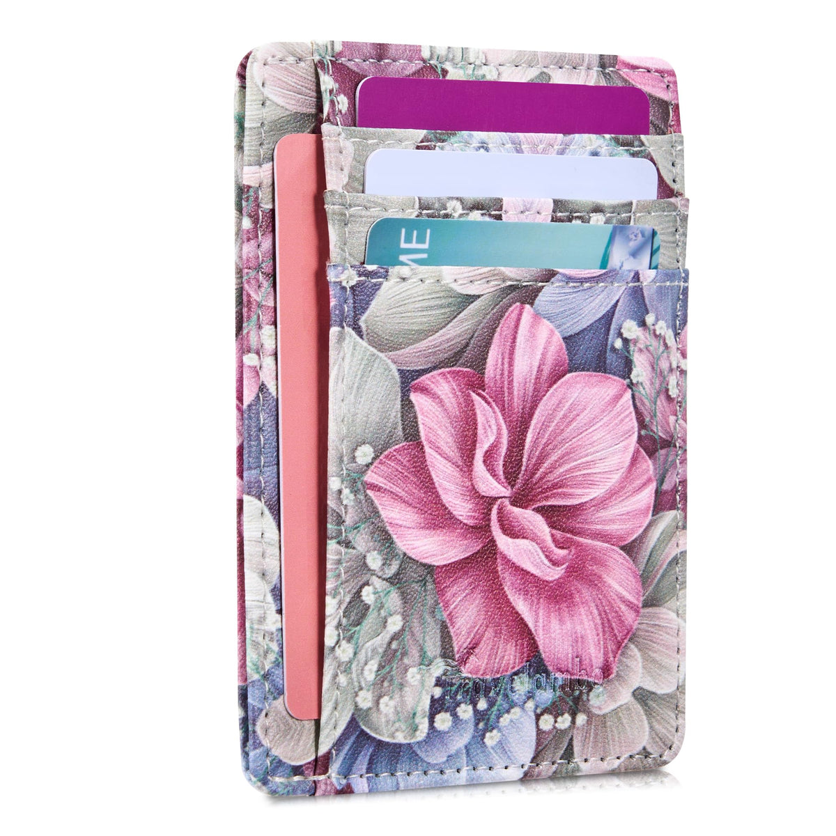 Slim Wallet, Leather, RFID Blocking Medium Size