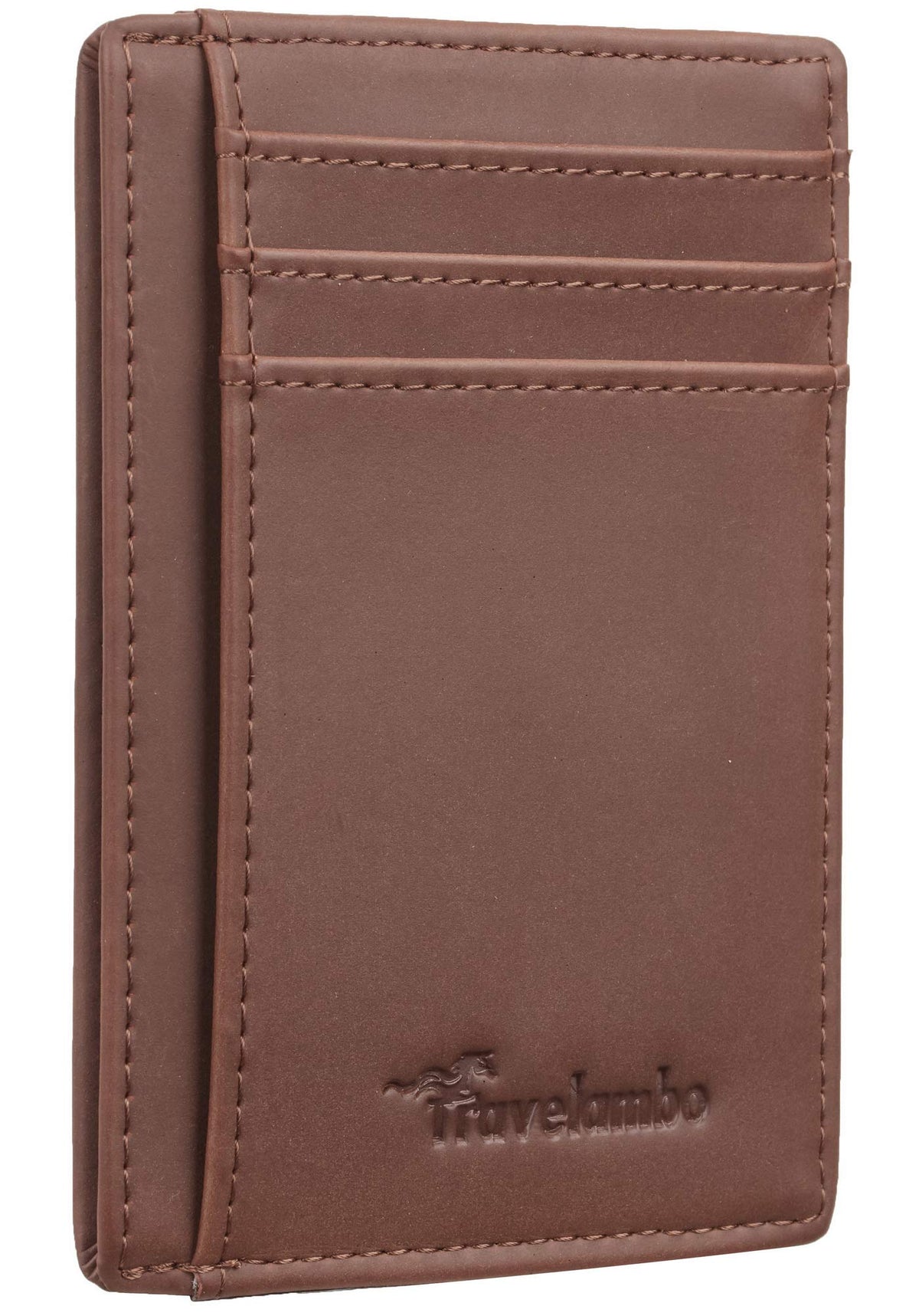 Slim Wallet, Leather, RFID Blocking Medium Size