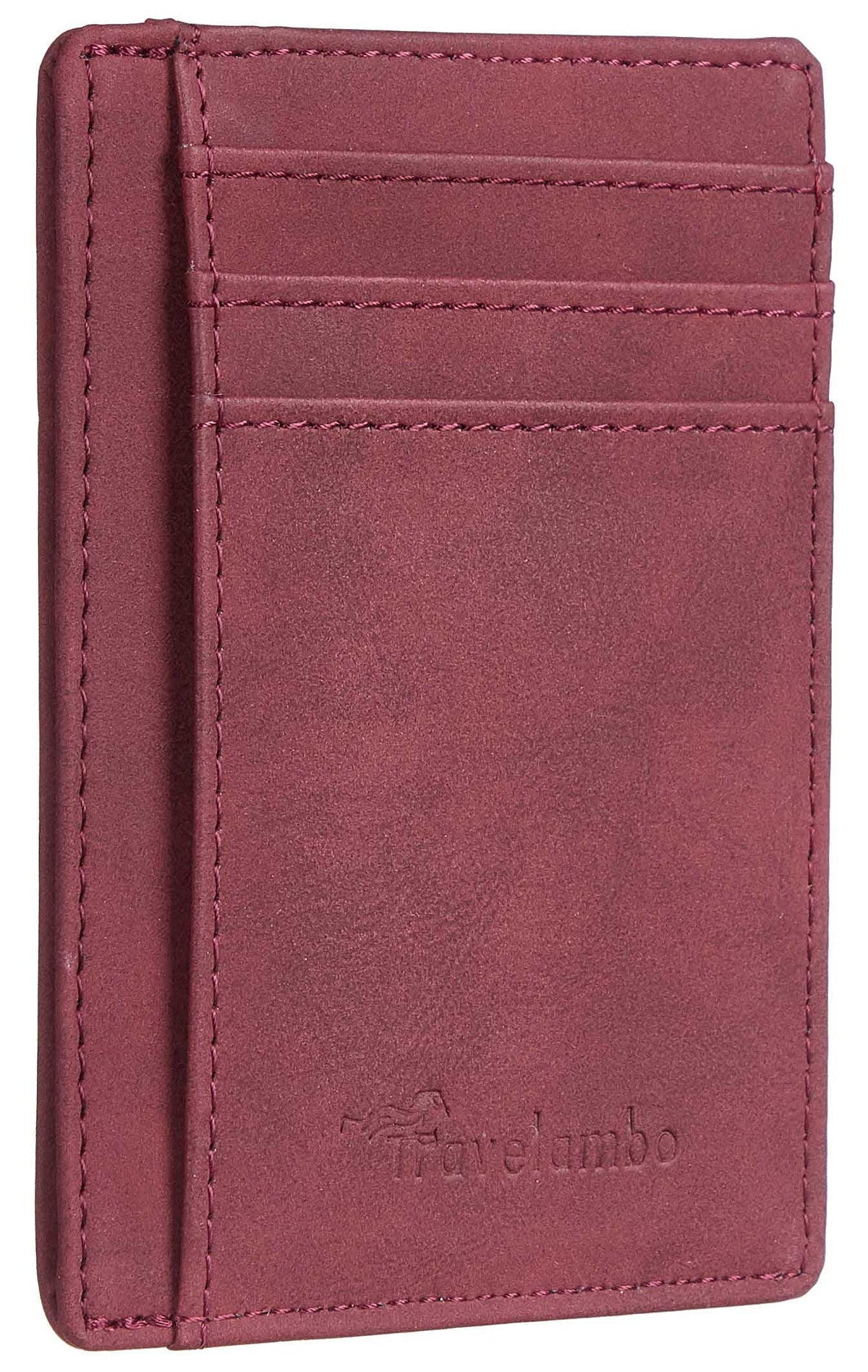 Slim Wallet, Leather, RFID Blocking Medium Size