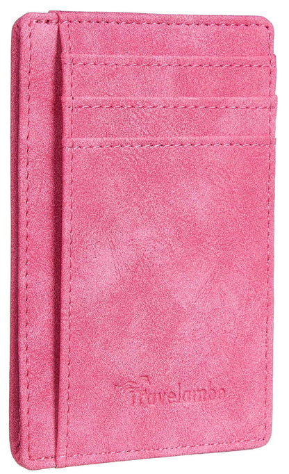 Slim Wallet, Leather, RFID Blocking Medium Size