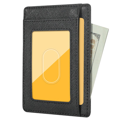 Slim Wallet, Leather, RFID Blocking Medium Size