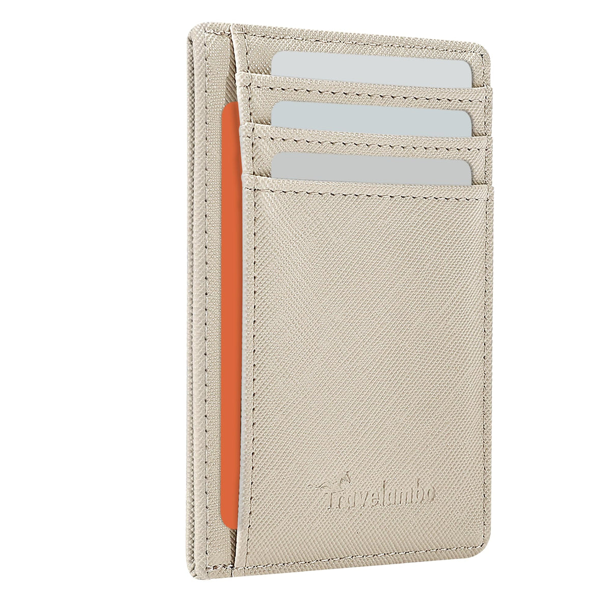 Slim Wallet, Leather, RFID Blocking Medium Size