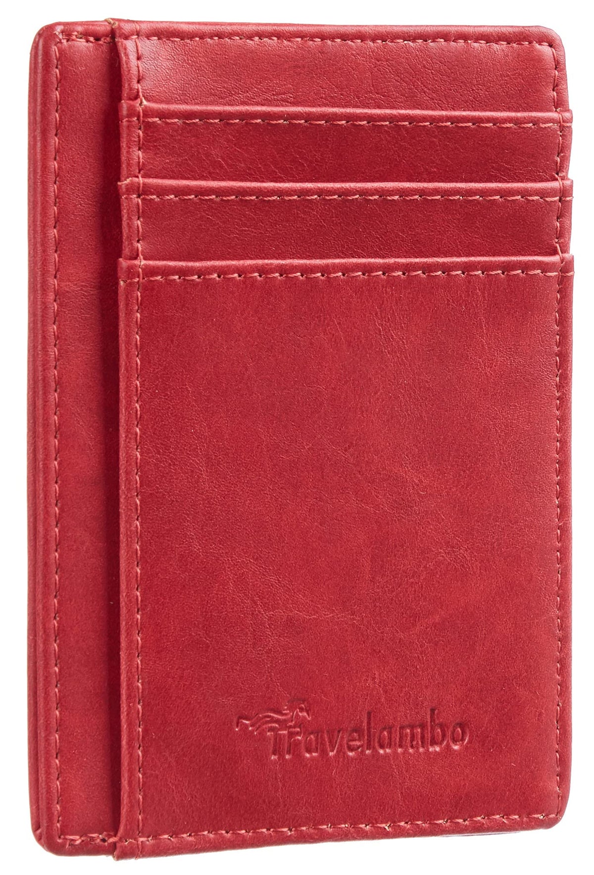 Slim Wallet, Leather, RFID Blocking Medium Size