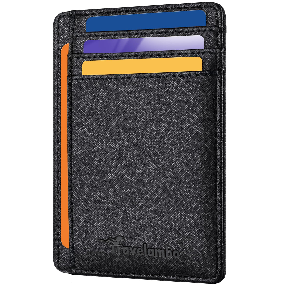 Slim Wallet, Leather, RFID Blocking Medium Size