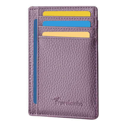Slim Wallet, Leather, RFID Blocking Medium Size