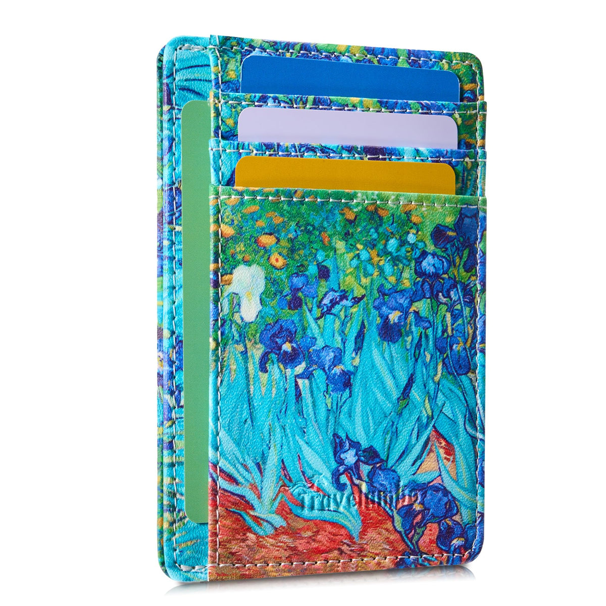 Slim Wallet, Leather, RFID Blocking Medium Size