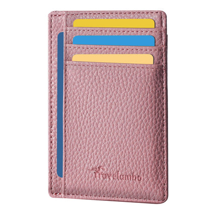 Slim Wallet, Leather, RFID Blocking Medium Size