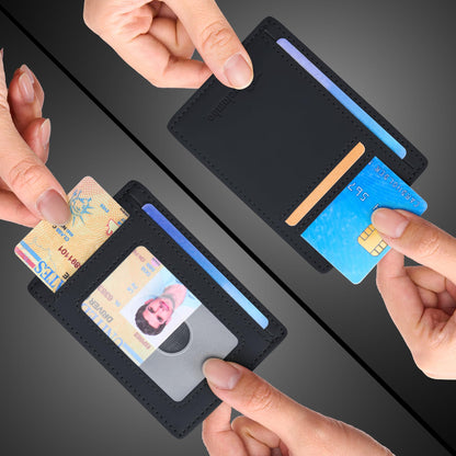 Slim Wallet, Leather, RFID Blocking Medium Size