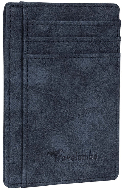 Slim Wallet, Leather, RFID Blocking Medium Size