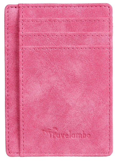 Slim Wallet, Leather, RFID Blocking Medium Size