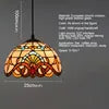 Modern Creative Pendant Lamp LED Baroque European Stained Glass Chandelier Light for Home Dining Bar Decor