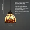 Modern Creative Pendant Lamp LED Baroque European Stained Glass Chandelier Light for Home Dining Bar Decor