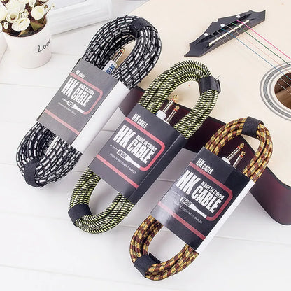 Electric Guitar Cable Wire Cord 3M 5M 10M No Noise Shielded Bass Cable For Guitar Amplifier Accessories Musical Instruments