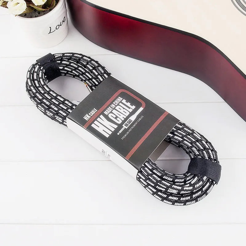 Electric Guitar Cable Wire Cord 3M 5M 10M No Noise Shielded Bass Cable For Guitar Amplifier Accessories Musical Instruments