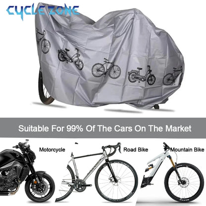 Bicycle Cover Motorcycle Rain Cover Waterproof Dustproof Anti-UV Outdoor Protection MTB Bike Cover All Seasons Bike Accessories