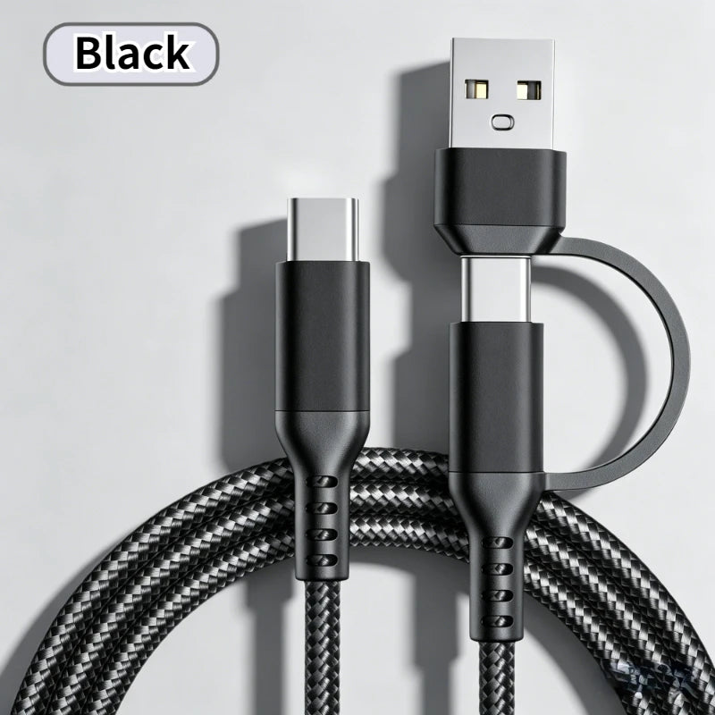 60w C To C Line Two-In-One Charging Cable USB To Type-c 1m/3m Suitable For Mobile Phones And Tablets Fast Charging Data Cable