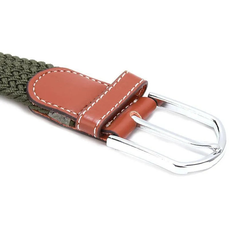 Men Belts Fashion Unisex Jeans Belts Adjustable Belt Men Outdoor Travel Hunting Waist Belt Automatic Plastic Buckle for Pants