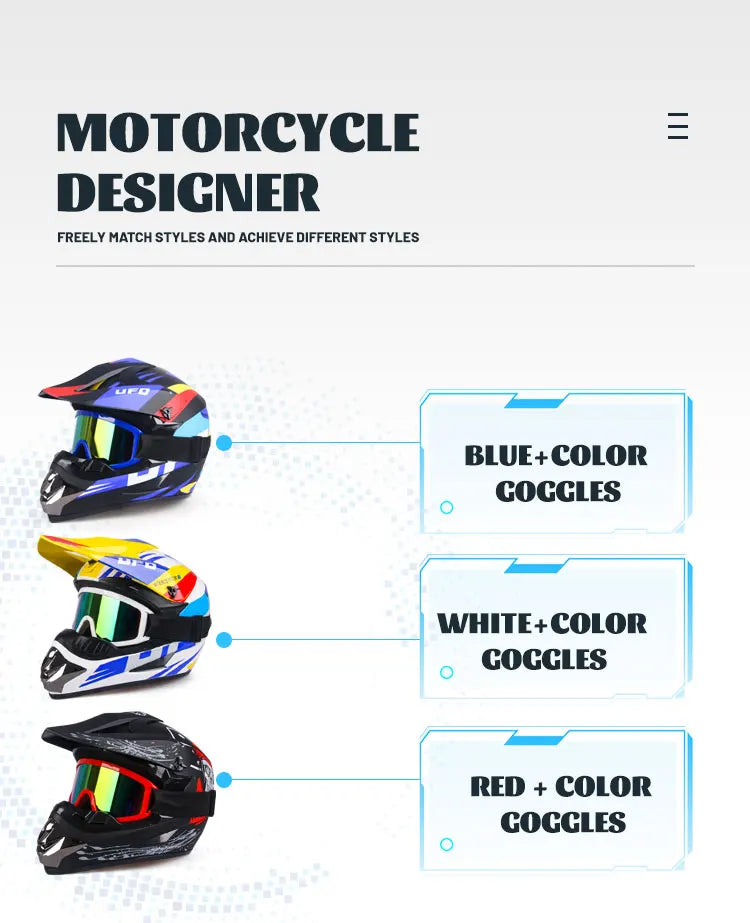 Full face motorcycle helmet for mountain bike  off-road  classic, MTB, racing, motocross, downhill, downhill