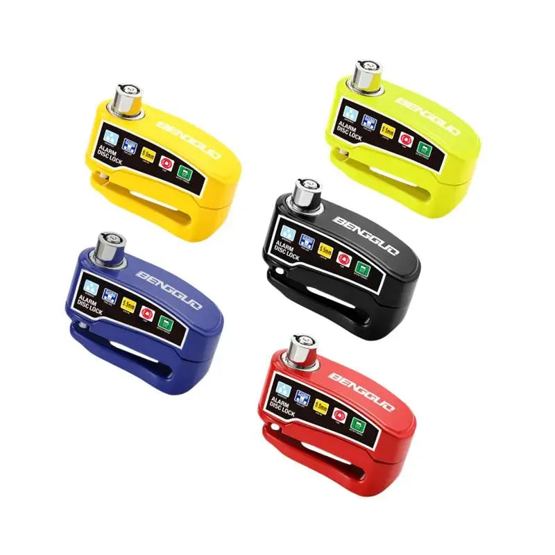 Disc Brake Lock with Motion Alarm for Motorbikes Scooters Bicycles Anti Theft Safety
