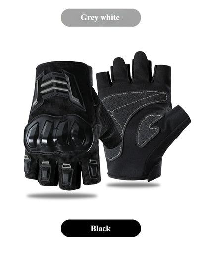 Motorcycle Gloves Half Finger Breathable Wear-resistant Anti Slip Anti Fall  Racing Outdoor Cycling Electric Bike Gloves