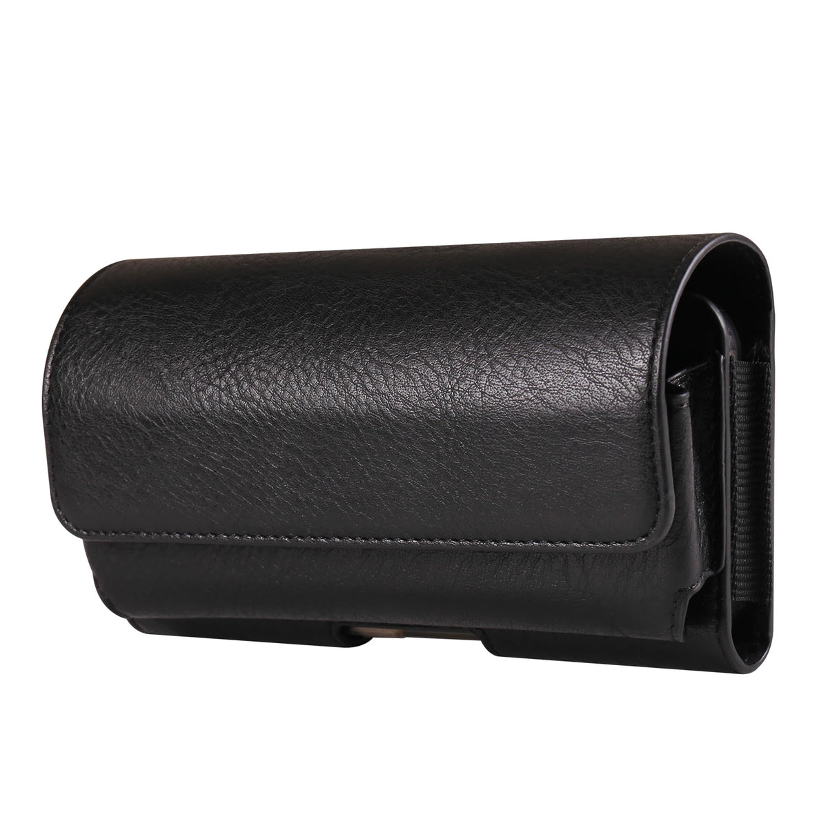 Horizontal Style Mobile Phone Wallet for Men with Card Slot Belt Decoration Magnetic Buckle Closure PU Leather Wallet for App...