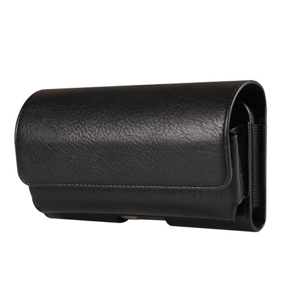 Horizontal Style Mobile Phone Wallet for Men with Card Slot Belt Decoration Magnetic Buckle Closure PU Leather Wallet for App...
