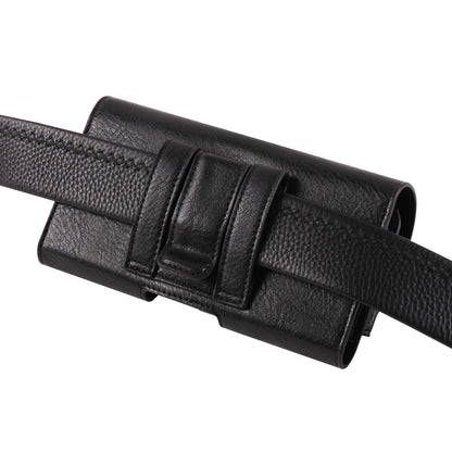 Horizontal Style Mobile Phone Wallet for Men with Card Slot Belt Decoration Magnetic Buckle Closure PU Leather Wallet for App...
