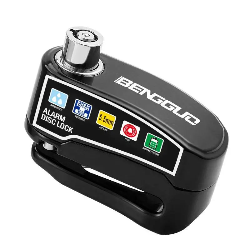 Disc Brake Lock with Motion Alarm for Motorbikes Scooters Bicycles Anti Theft Safety