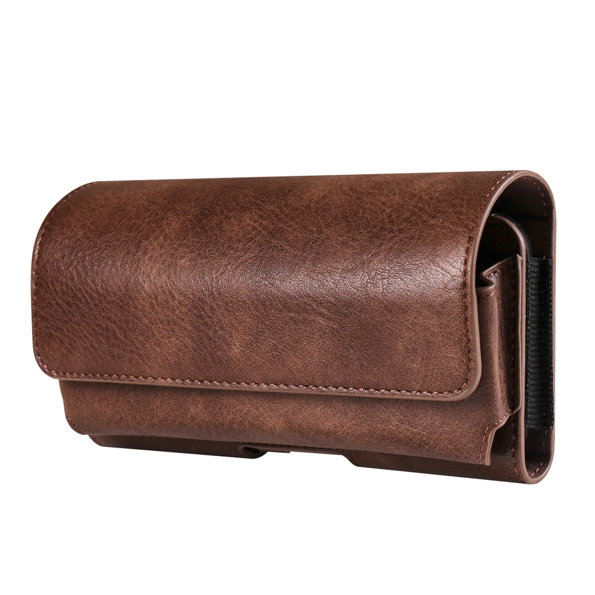 Horizontal Style Mobile Phone Wallet for Men with Card Slot Belt Decoration Magnetic Buckle Closure PU Leather Wallet for App...