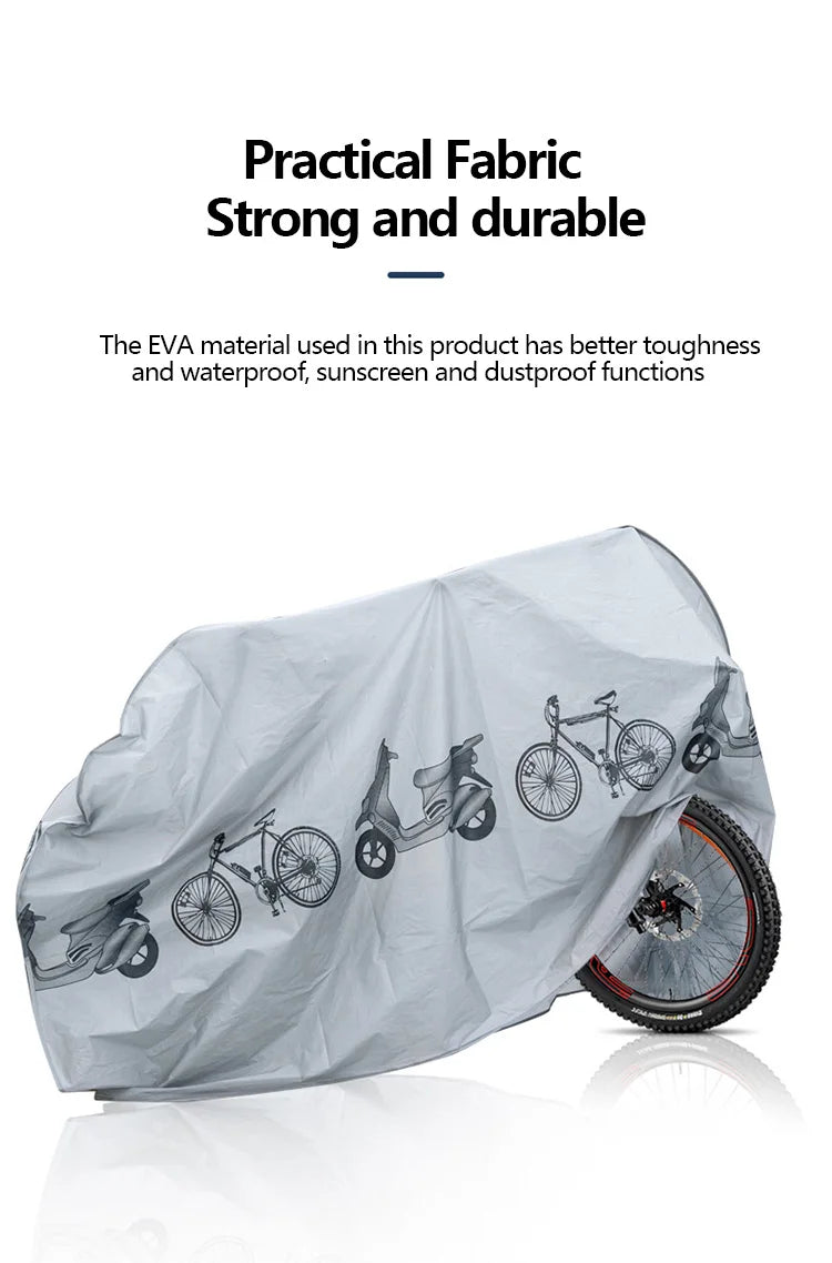 Bicycle Cover Motorcycle Rain Cover Waterproof Dustproof Anti-UV Outdoor Protection MTB Bike Cover All Seasons Bike Accessories