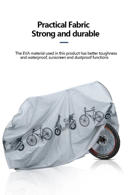 Bicycle Cover Motorcycle Rain Cover Waterproof Dustproof Anti-UV Outdoor Protection MTB Bike Cover All Seasons Bike Accessories