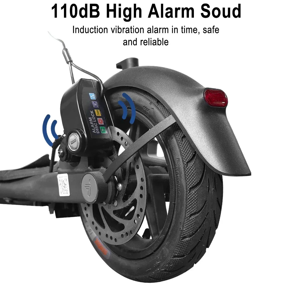 Disc Brake Alarm Lock for Xiaomi Mi5 Mi6 For Kukirin G2 G2PRO G2Max G3 G4 Scooter Security Anti-theft Wheel Disc Brake Lock