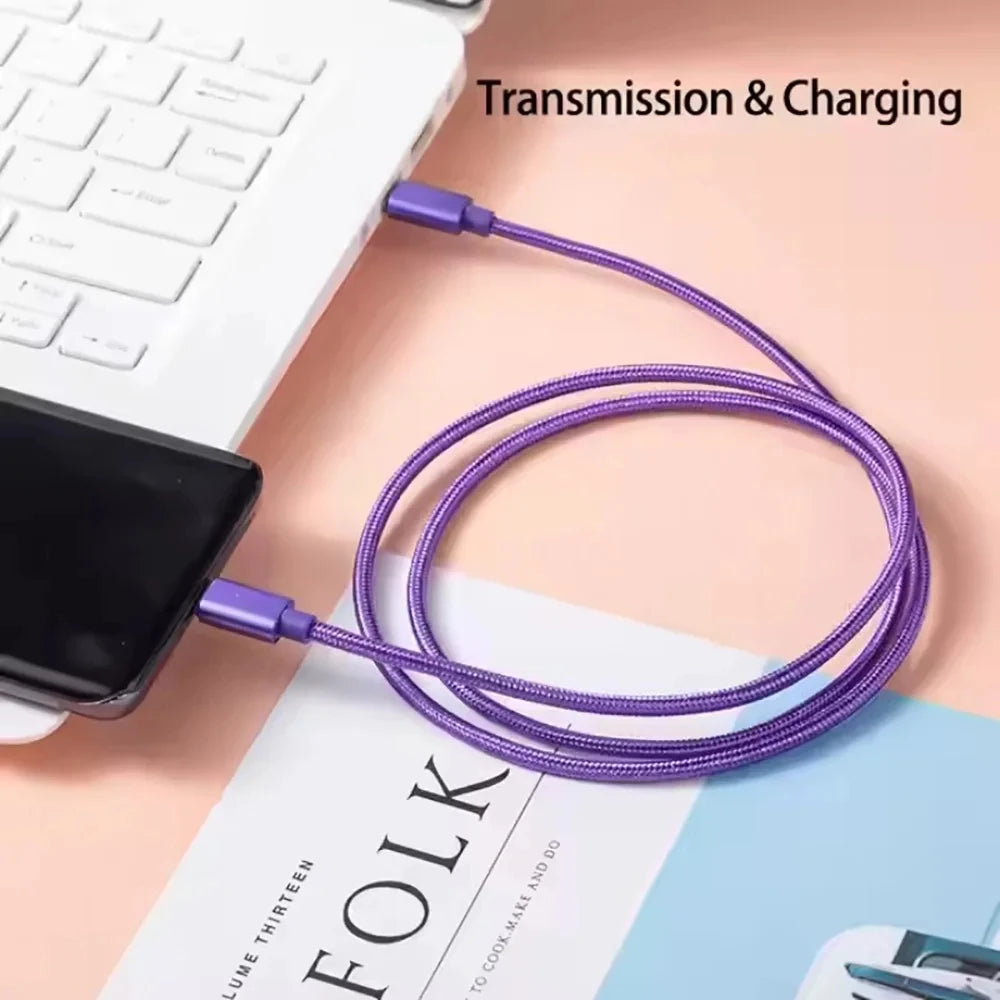 60W Quick Charger Type C To Type C 1M 2M 3M Cables PD Fast Charger Data Cable for iPhone 15 16 17 Pro Max Xiaomi Sunsung Huawei