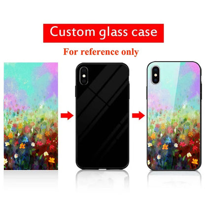 Custom Phone Cases For iPhone 16 16e 14 Pro Max 13 Mini 15 Plus Glass Silicone Cover Customized DIY Photo Personalized Pictures
