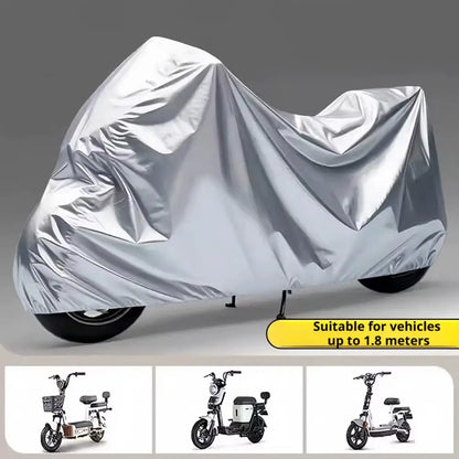 Motorcycle Cover Motor Rain Cover Waterproof Dustproof UV Protective Cover Coat Indoor Outdoor Motorbike Scooter Cover