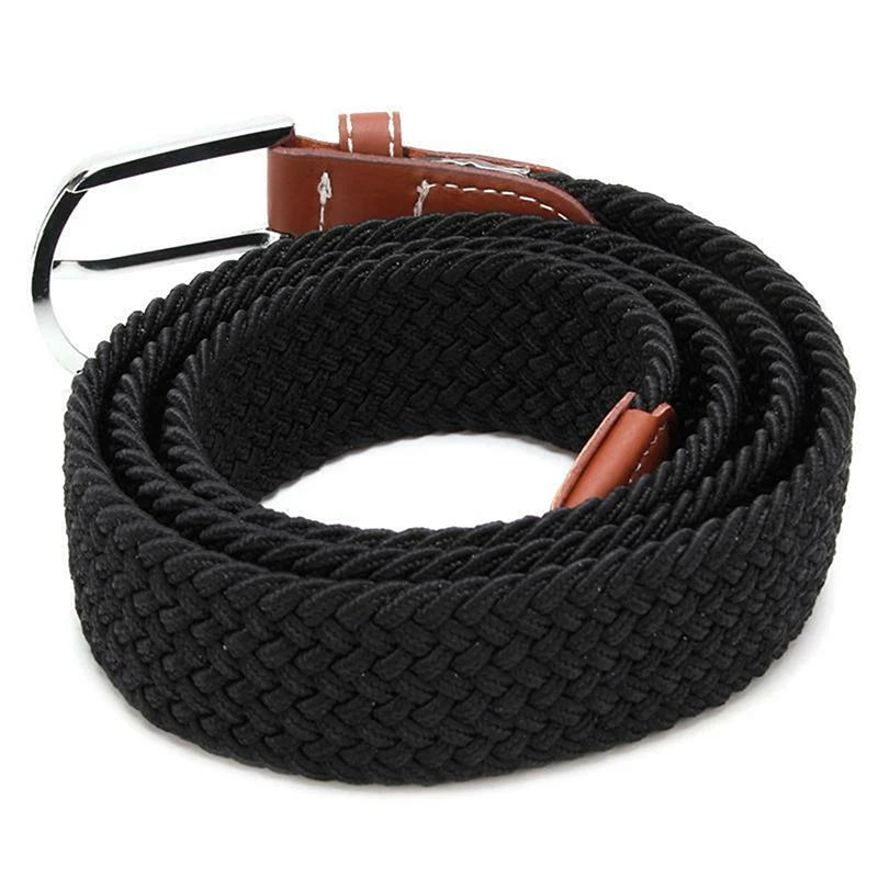 Men Belts Fashion Unisex Jeans Belts Adjustable Belt Men Outdoor Travel Hunting Waist Belt Automatic Plastic Buckle for Pants