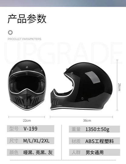 VOSS Motorcycle Helmets Full Face Casco Moto Helmets Vintage Retro Helmets Capacete De Motocicleta
